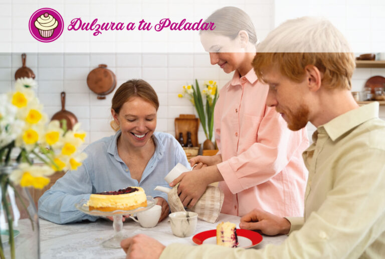 marca como principal y el familia comiendo cosas dulces.